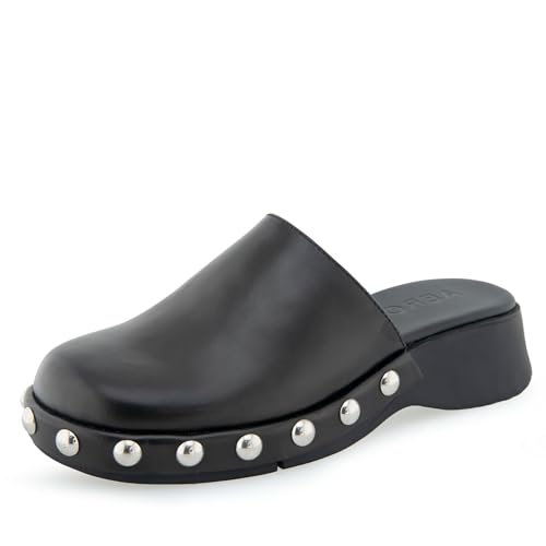 Aerosoles レディース フェイ クロッグ, ブラックレザー, 24.5 - 製品詳細